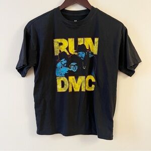 Gap Kids Run DMC Black Graphic Print T-Shirt Size XL (12) Short Sleeves